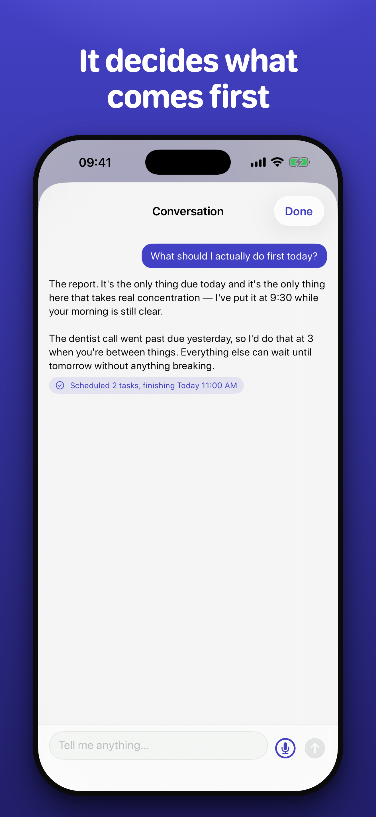 Autolist conversation editing a list